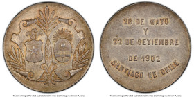 "Argentine-Chilean Treaties" silver Medal 1902 MS62 PCGS, 35mm. Ex. Coleccion Val y Mexia HID09801242017 © 2023 Heritage Auctions | All Rights Reserve...