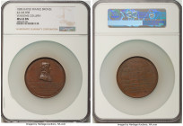 Napoleon bronze "Vendome Column" Medal 1800-Dated MS63 NGC, Julius-838. 55mm. By Duvivier. Commemorating the laying of the first stone of the National...