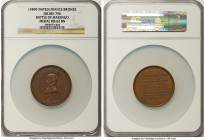 Republic bronze "Battle of Marengo" Medal 1800-Dated MS62 Brown NGC, Julius-796. 50mm. By Brenet and H. Auguste. Celebrating the victory at the Battle...