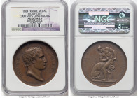 Napoleon bronze "Hercules and the Lion" Medal 1804 AU Details (Rim Damage) NGC, Bramsen-320, Julius-1253, Zeitz-36. 40mm, 38.26 gm. By Droz. Commemora...