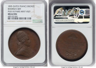 "Pius VII Paris Mint Visit" bronze Medal 1805-Dated MS62 Brown NGC, Bramsen-409. 40mm. By Droz. HID09801242017 © 2023 Heritage Auctions | All Rights R...