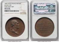 "Friedrich Auguste Paris Mint Visit" bronze Medal 1809-Dated MS63 Brown NGC, Julius-2160. 41mm. By Andrieu. HID09801242017 © 2023 Heritage Auctions | ...