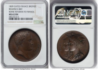 Napoleon bronze "Rome Returns to France" Medal 1809-Dated MS62 Brown NGC, Bramsen-849. 40mm. By Andrieu. HID09801242017 © 2023 Heritage Auctions | All...