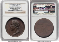 "Francis I of Austria Mint Visit" bronze Medal 1814 MS62 Brown NGC, Julius-3016. 40mm. By Gayrard. HID09801242017 © 2023 Heritage Auctions | All Right...