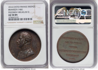 "Friedrich Wilhelm III" bronze Medal 1814-Dated AU58 Brown NGC, Bramsen-1466. 41mm. By Gayrard. HID09801242017 © 2023 Heritage Auctions | All Rights R...