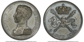 Henri V Pretender tin Specimen Medallic 5 Francs 1830 SP58 PCGS, cf. KM-X32 (silver), VG-2688. HID09801242017 © 2023 Heritage Auctions | All Rights Re...