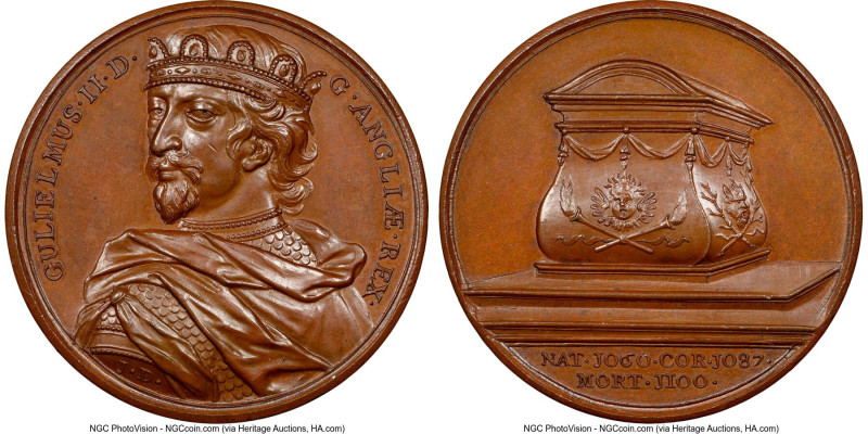 William IV bronze "Kings & Queens of England - William II" Medal ND (1830) MS65 ...