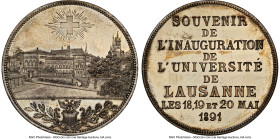 Confederation zinc-plated bronze "Lausanne University" Medal 1891 MS63 NGC, 40mm. HID09801242017 © 2023 Heritage Auctions | All Rights Reserved