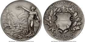 Confederation silver "Fribourg Shooting Festival" Medal 1905 MS66 NGC, Richter-420a. 33mm. HID09801242017 © 2023 Heritage Auctions | All Rights Reserv...