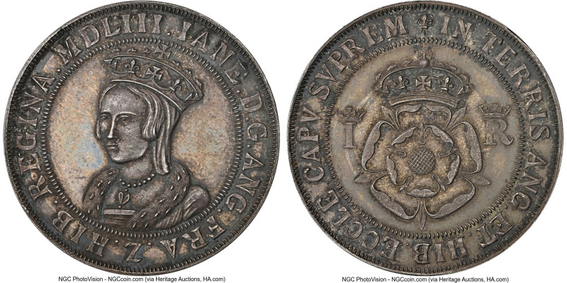 "Lady Jane Grey" silver Fantasy Medal 1553-Dated MS63 NGC, Lis mm. 34 mm. IANE D...