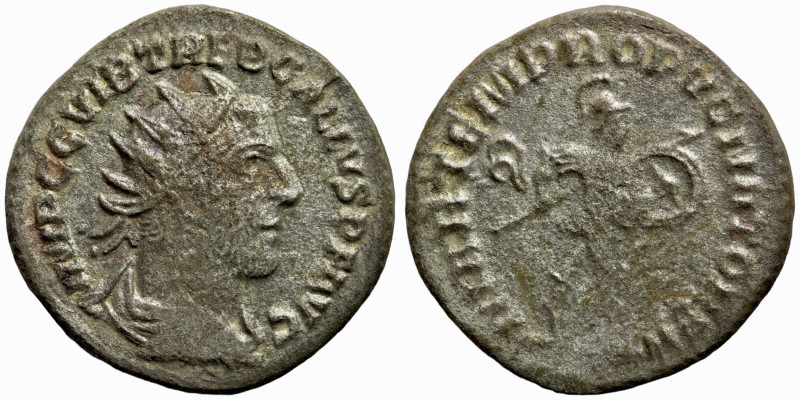 Antoninian Trebonianus Gallus, 251 - 253, Antiochia, MARTEM PROPVGNATOREM
21mm ...