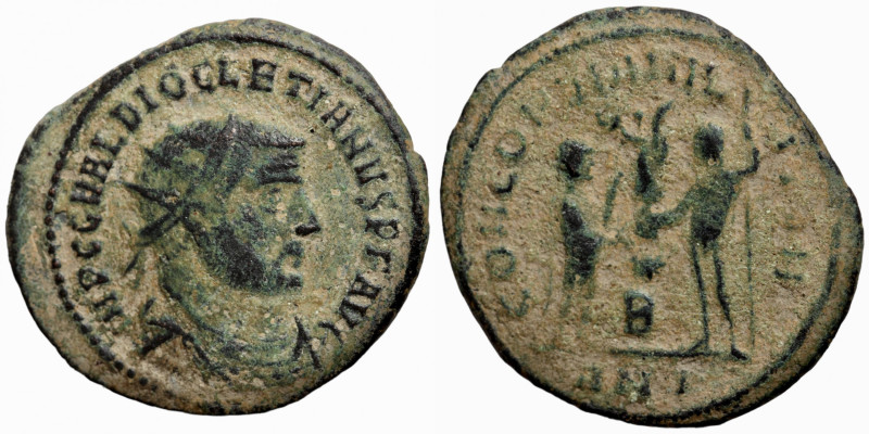 Diocletian, 284-305. Antoninianus (bronze, Antioch. IMP C C VAL DIOCLETIANVS P F...