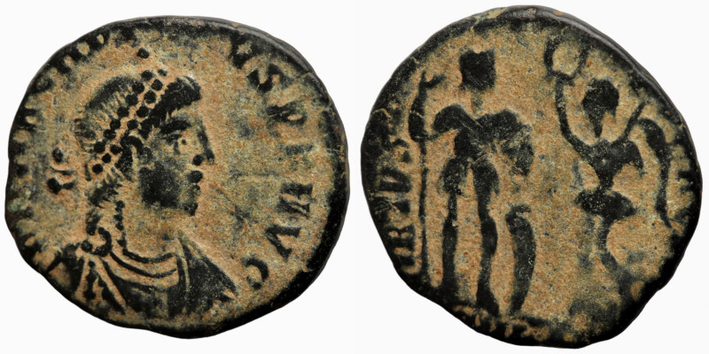 Arcadius (AD 383 - 388). AE Follis
16mm 2,36g