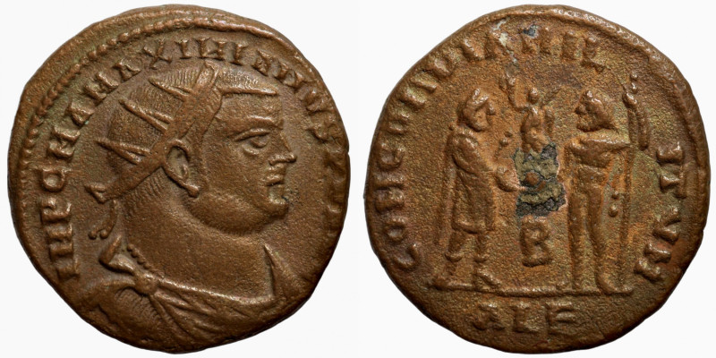 Maximianus. (285-295 AD). Alexandria Æ Antoninian. Obv: IMP CMA MAXIMIANVS PF AV...