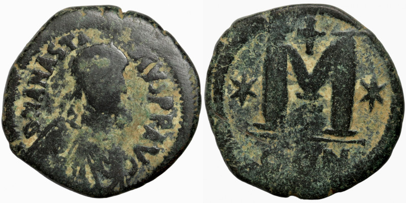 Byzanz Anastasius I Follis Byzanz Aastasius I. 491-518
32mm 16,89g