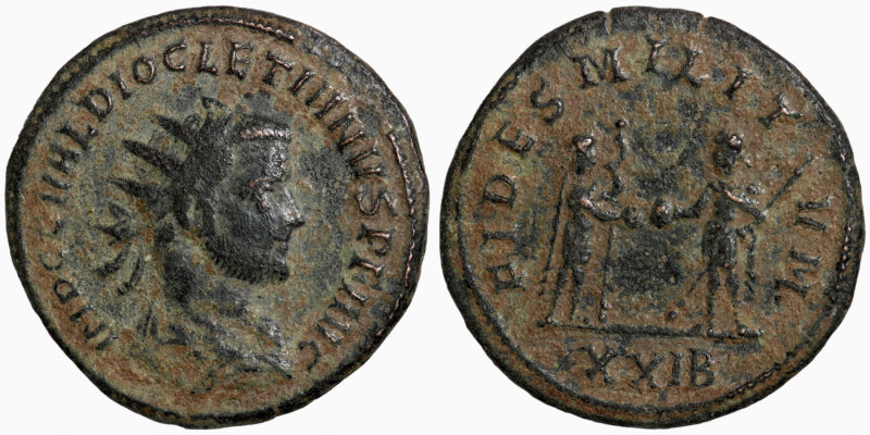 Diocletian, 284-305. Antoninianus (bronze, Antioch. IMP C C VAL DIOCLETIANVS P F...