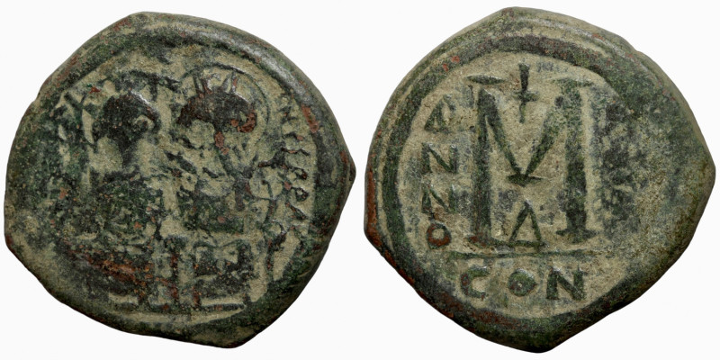 Byzantine coin
Justin II, with Sophia, 565-578. Follis (bronze, 13.68 g, 28 mm)...