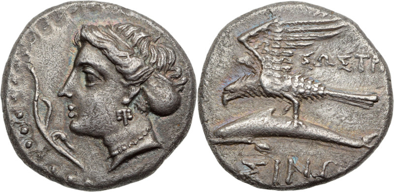 PAPHLAGONIE - SINOPE (330-300 av. J.-C.)
Drachme AR. 5,83 g.
A/ Tête de la nymph...