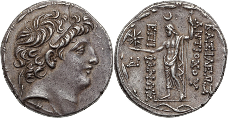 ROYAUME SÉLEUCIDE
Antiochus VIII Grypus (121-96 av. J.-C.)
Tétradrachme AR. 16,5...