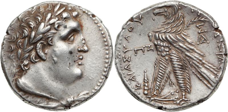 PHÉNICIE - Tyr (Après 126/125 av. J.-C.)
Shekel ou tétradrachme AR. 14,25 g. Tyr...