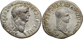 NÉRON et sa mère, AGRIPPINE LA JEUNE
Didrachme d’argent 7,34 g. 
frappé à Césarée de Cappadoce en 58-59
A/ NERO CLAVD DIVI CLAVD F CAESAR AVG GERMANI....