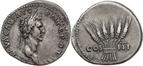 NERVA (96-98)
Cistophore AR. 10,62 g. frappé en Asie (Ephèse ?) en 97
A/ IMP NERVA CAES AVG P M TR POT P P. Sa tête laurée à droite. 
R/ COS III. Six ...
