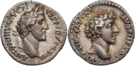 ANTONIN LE PIEUX (138-161)
Denier AR.3,13g. Rome, 140
A/ ANTONINVS AVG PI - VS P P TR P COS III sa tête laurée à droite.
R/ AVRELIVS CAESAR AVG PII F ...