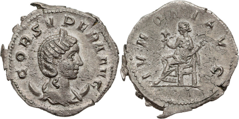 CORNELIA SUPERA, épouse d’Aemilien 
Antoninien d’argent 3,03 g. frappé à Rome.  ...