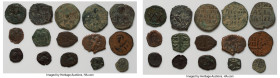 ANCIENT LOTS. Byzantine. Lot of fifteen (15) AE issues. About Good-Fine. Includes: Fifteen Byzantine AE issues, various emperors and types. Total of f...