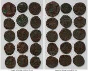 ANCIENT LOTS. Mixed. Lot of fifteen (15) AE issues. About Good-Fine. Includes: Fifteen Sasanian and Parthian ae issues, various rulers, regions, and t...