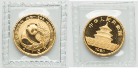 People's Republic gold Panda 10 Yuan (1/10 oz) 1988 UNC, KM184. HID09801242017 © 2023 Heritage Auctions | All Rights Reserved