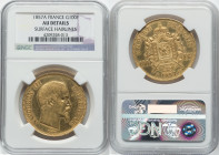 Napoleon III gold 100 Francs 1857-A AU Details (Surface Hairlines) NGC, Paris mint, KM786.1, F-550. HID09801242017 © 2023 Heritage Auctions | All Righ...