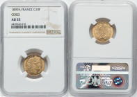 Republic gold 10 Francs 1899-A AU55 NGC, Paris mint, KM830, Gad-1016, F-508. Ceres head type. HID09801242017 © 2023 Heritage Auctions | All Rights Res...