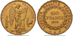 Republic gold 100 Francs 1899-A AU55 NGC, Paris mint, KM832, Fr-590. HID09801242017 © 2023 Heritage Auctions | All Rights Reserved