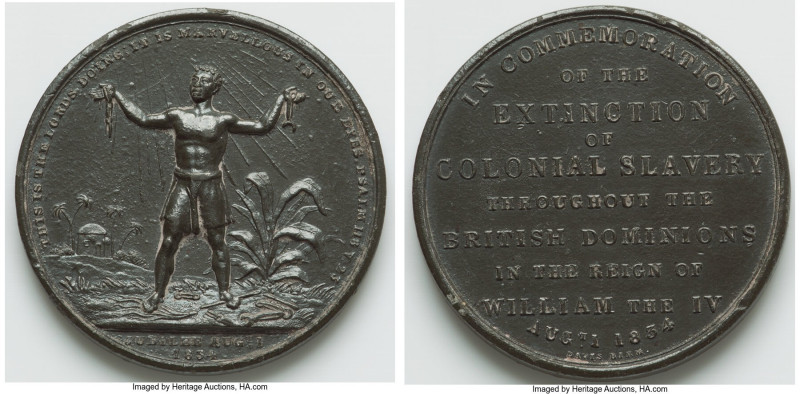 William IV lead "Abolition of Slavery in the British Colonies" Medal 1834-Dated ...