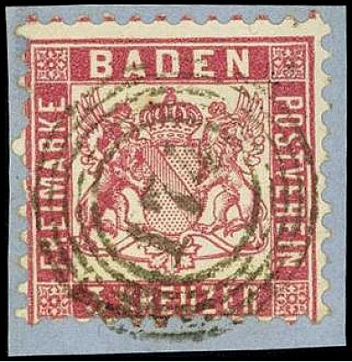 ALTDEUTSCHLAND. 
BADEN- ORTSNUMMERNSTEMPEL. 
"174" Mannheim Bahnh. zentrisch, ...