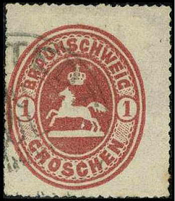 ALTDEUTSCHLAND. 
BRAUNSCHWEIG- MARKEN. 
1 Gr. lebhaftkarminrot, Ortsstempel, a...