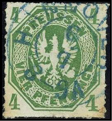 ALTDEUTSCHLAND. 
HANNOVER- ORTSSTEMPEL. 
HANNOVER 6.7., K2 blau, Nachverwendun...