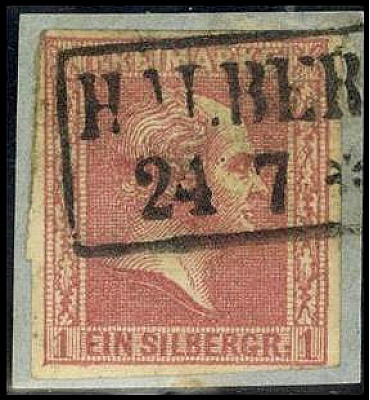 ALTDEUTSCHLAND. 
PREUSSEN- MARKEN. 
1 Sgr. rosa R2 HALBER(STADT). Mi. 10a. . ...