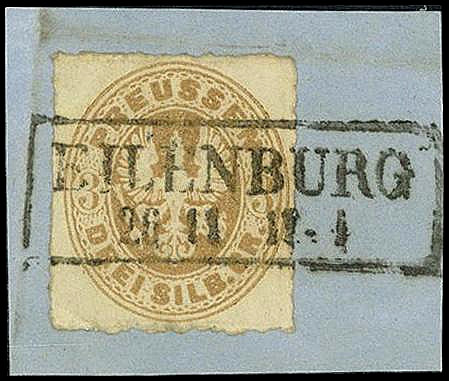 ALTDEUTSCHLAND. 
PREUSSEN- ORTSSTEMPEL. 
EILENBURG R2 (Prov. Sa.) a. 3 Sgr.ock...