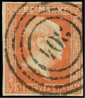 ALTDEUTSCHLAND. 
PREUSSEN- NUMMERNSTEMPEL. 
"304" Danzig zentr.,klar a. 1/2 Sg...