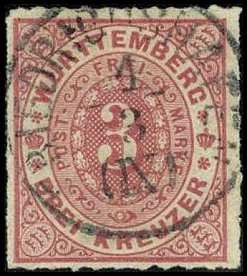 ALTDEUTSCHLAND. 
WÜRTTEMBERG- ORTSSTEMPEL. 
FRIEDRICHSHAFEN K1 zentr. klar, vo...