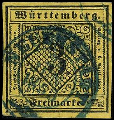 ALTDEUTSCHLAND. 
WÜRTTEMBERG- ORTSSTEMPEL. 
NEUENSTADT K2 blau a. 3 Kr. schw. ...