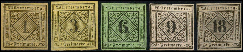 ALTDEUTSCHLAND. 
WÜRTTEMBERG- GANZSACHEN. 
NACHDRUCKE. Nachdrucke 1864-1865 1,...