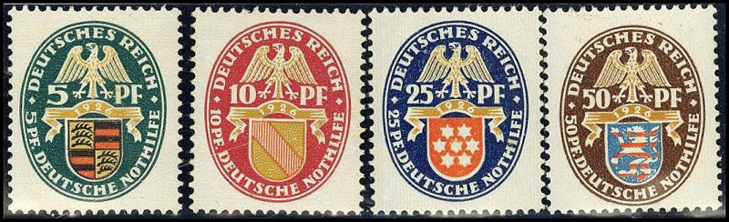 DEUTSCHES REICH. 
WEIMARER REPUBLIK 1923-1933. 
Nothilfe 1926 (25 Pf. *), 400 ...