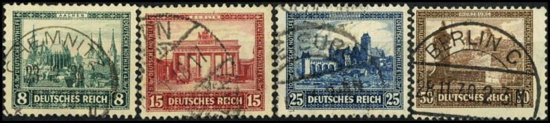 DEUTSCHES REICH. 
WEIMARER REPUBLIK 1923-1933. 
Nothilfe 1930 kpl.(4). Mi. 450...