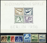 DEUTSCHES REICH. 
DRITTES REICH. 
Jahrgang 1936 *, Blocks 4-6 Braunes Band, Olympiade. Mi. 603-641 Bl.4-6 (221-). . 


*