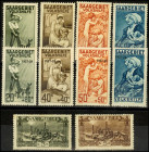 SAARGEBIET. 
3 u. 5 Fr. Landschaft V, Volkshilfe 1926, 1927, (10). Mi. 104-107, 120-125 (316,-). . 


Zahnf. **