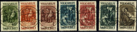 SAARGEBIET. 
Volkshilfe 1929, Gemälde II kpl. (7) gepr. Ney BPP. Mi. 135-141 (260,-). . 


Kab. ⊙