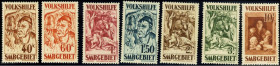 SAARGEBIET. 
Volkshilfe 1931 kpl. (7). Mi. 144-150 (450,-). . 


**